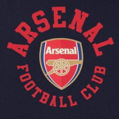 FotbalFans Dětská mikina Arsenal FC, tmavě modrá, kapuce | 12-13 let