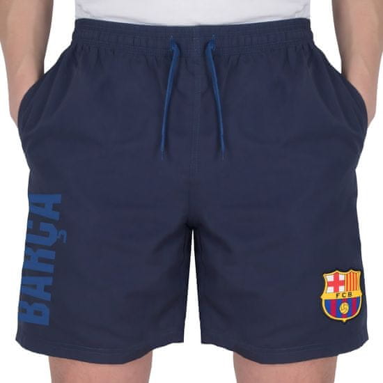 FotbalFans Pánské šortky FC Barcelona, tmavě modrá, bavlna