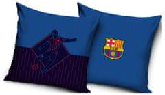 FotbalFans Polštářek FC Barcelona, modrý, 40x40 cm