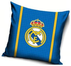 FotbalFans Polštářek Real Madrid FC, modrý, bavlna, 40x40