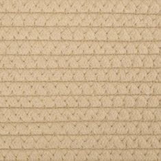 Greatstore Úložné koše 2 ks béžové a bílé Ø 24 x 18 cm bavlna