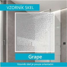 Mereo Kora sprchový kout, R550, 80x80x185 cm, bílý ALU, sklo Grape 5 mm CK35111Z - Mereo