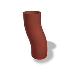 STREFA PREFA soklové koleno hliníkové Ø 120 mm, Tmavě červená RAL 3009