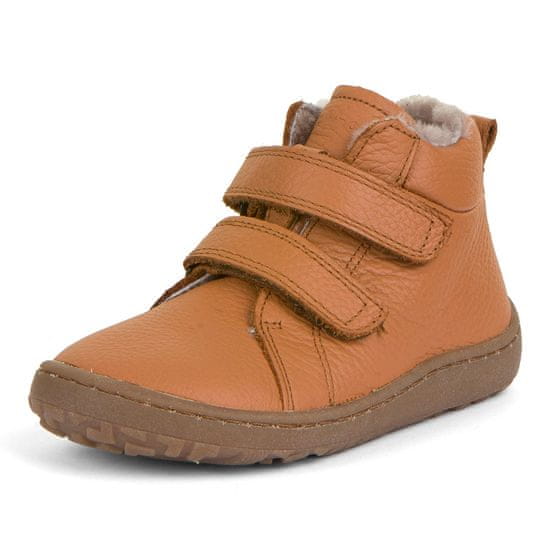 Froddo Dětská barefoot kožená kotníková obuv G3110201-2KA cognac