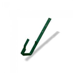 STREFA PREFA hliníkový hák žlabu hranatý rovný, šířka 120 mm, Mechově zelená RAL 6005
