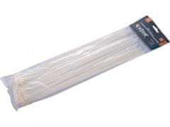 Extol Premium Pásky stahovací na kabely bílé, 380x7,6mm, 50ks, nylon PA66