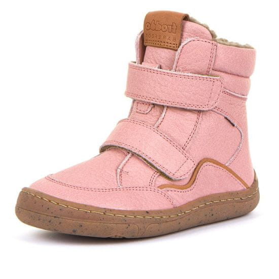 Froddo Dívčí barefoot zimní obuv G3160169-5A růžová