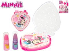 Disney Minnie sada krásy s očními stíny a lesky na rty 5 ks v krabičce ve tvaru jahody