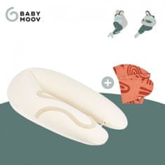 Babymoov Multifunkční polštář B.LOVE BUNDLE Earth Off White + náhradní potah Terracotta