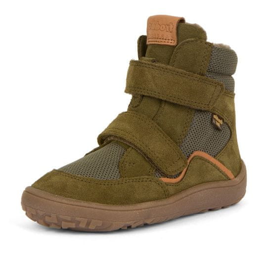 Froddo Chlapecká barefoot zimní obuv G3160189-2A zelená