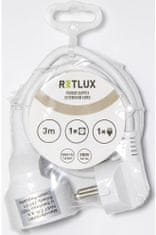 Retlux prodlužovací přívod RPC 42, 3m, bílá