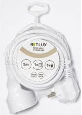Retlux prodlužovací přívod RPC 43, 5m, bílá