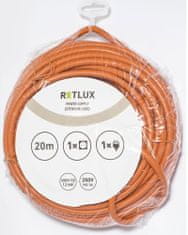 Retlux prodlužovací přívod RPC 46, 20m, oranžová
