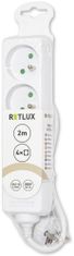 Retlux prodlužovací přívod RPC 07, 4 zásuvky, 2m, bílá