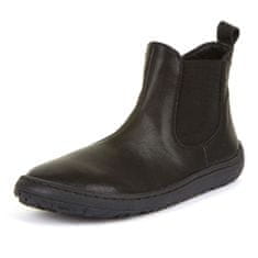 Froddo Dětská barefoot kožená kotníková obuv G3160211 černá, 34