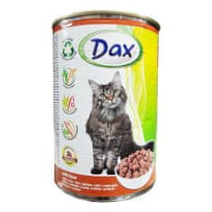 DAX konzerva pro kočky 415g játra v omáčce