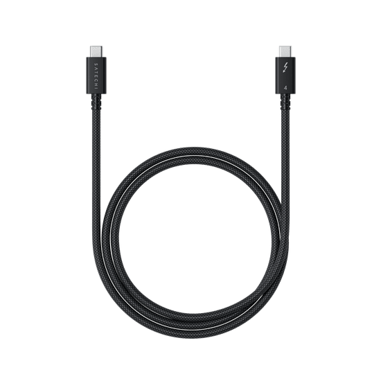Satechi Thunderbolt 4 Pro Braided Cable 1m (PD240W,40Gpbs data,8K resolution) - černý