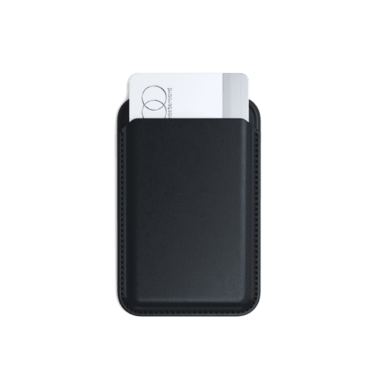 Satechi Vegan-Leather Magnetic Wallet Stand (iPhone 12/13/14/15 all models) - černá