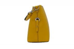 Bright Dámská kožená kabelka Žlutá