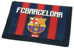FotbalFans Peněženka FC Barcelona, vínovo-modrá, 12x9 cm