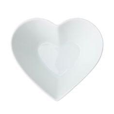 Servírovací miska Mikasa tvaru Srdce, 13 x 12 cm bílý porcelán