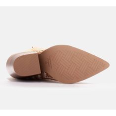 Hnědo-béžové látkové kovbojské boty velikost 39