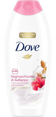 UNILEVER XXL DOVE sprchový gel a pěna pro ženy Bagnoschiuma di bellezza creme di mandorle e fiori di ibisco 750ml