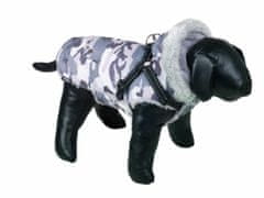 Nobby Zimní bunda pro psy Polar 2v1 36 cm šedá maskovací
