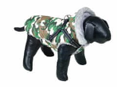 Nobby Zimní bunda pro psy Polar 2v1 36 cm zelená maskovací