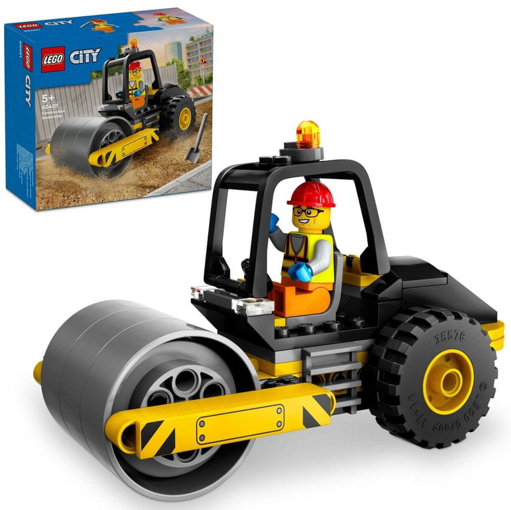 Levně LEGO City 60401 Stavební parní válec