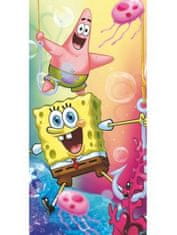 Carbotex Dětská plážová bavlněná osuška Spongebob