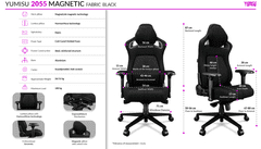 YUMISU 2055 Magnetická kancelářská počítačová židle