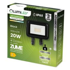 LUMILED Reflektor LED světlomet ZUME 20W 2200lm 4000K IP65