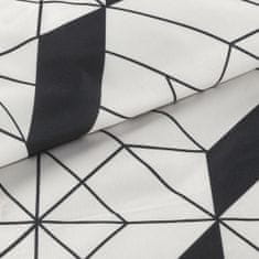 Eurofirany ložní prádlo GEO 200x220 Design91 ecru černé geometrické 