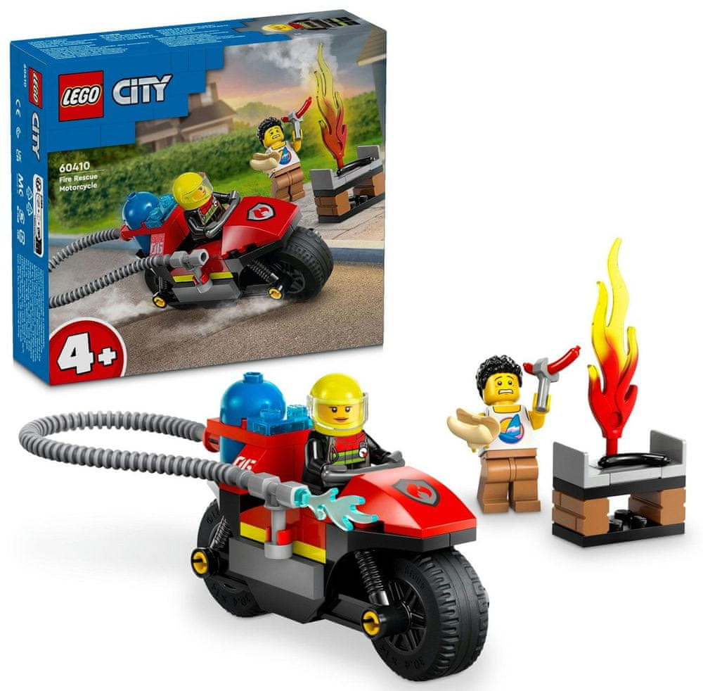 Levně LEGO City 60410 Hasičská záchranná motorka