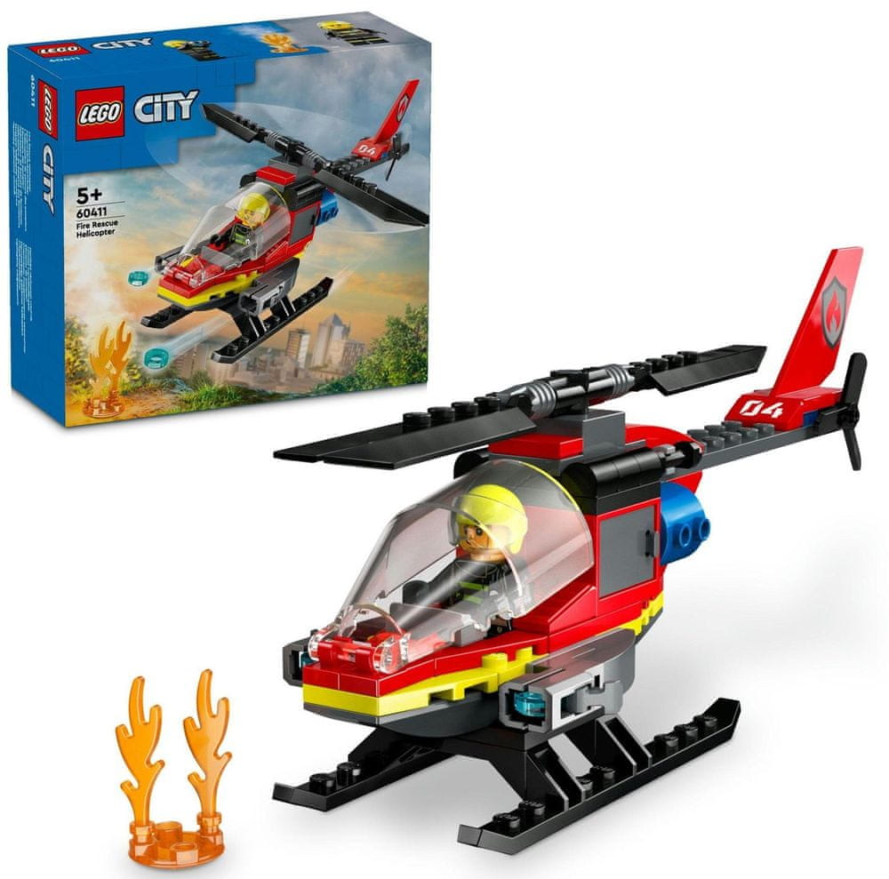 Levně LEGO City 60411 Hasičský záchranný vrtulník