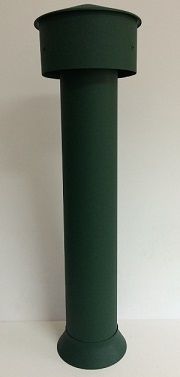 STREFA PREFA nástavec odvětrávání, 100mm, Mechově zelená P10