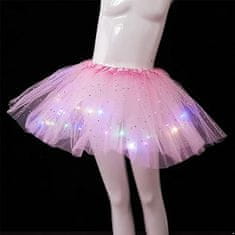 Tylová sukně, Dětská svítící sukně, Tutu sukně | PRINCESS Růžová