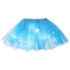 JOJOY® Tylová sukně, Dětská svítící sukně, Tutu sukně | PRINCESS Modrá