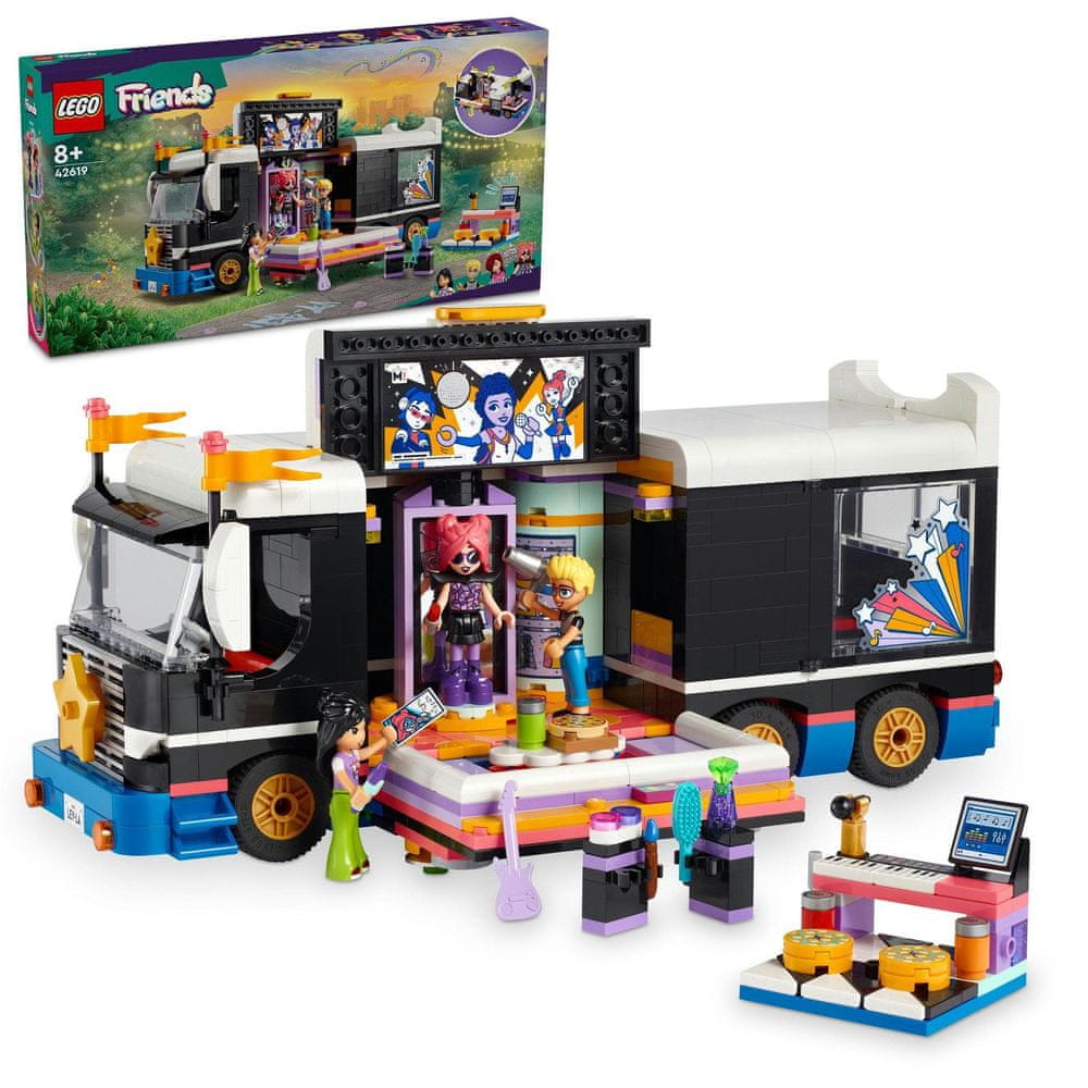 Levně LEGO Friends 42619 Autobus pro turné popových hvězd