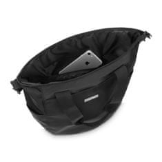 ZAGATTO Dámská kabelka shopper černá,prostorná taška s popruhem přes rameno, každodenní městská taška,lehká a prostorná, jedna přihrádka a pět kapes, pojme formát A4, módní a stylová kabelka, 35x40x15 / ZG839