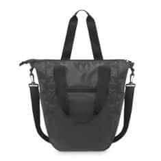 ZAGATTO Dámská kabelka shopper černá,prostorná taška s popruhem přes rameno, každodenní městská taška,lehká a prostorná, jedna přihrádka a pět kapes, pojme formát A4, módní a stylová kabelka, 35x40x15 / ZG839