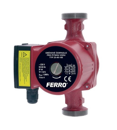 Ferro Ferro 25-60 130mm oběhové čerpadlo (W0204)
