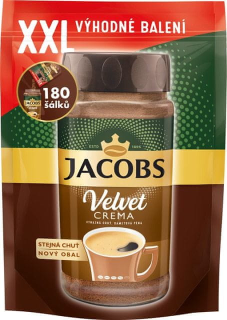 Levně Jacobs Velvet Crema XXL Refill instantní káva 300 g