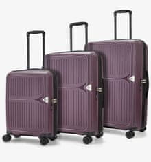 Rock Sada cestovních kufrů ROCK Vancouver PP - fialová