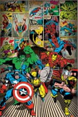 CurePink Plakát Marvel Comics: Here Come The Hero (61 x 91,5 cm)