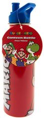 CurePink Nerezová outdoor láhev na pití Nintendo|Super Mario: Mario (objem 700 ml)