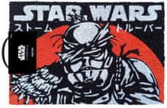 CurePink Rohožka Star Wars|Visions|Hvězdné Války Vize: Stormtrooper (60 x 40 cm) černá
