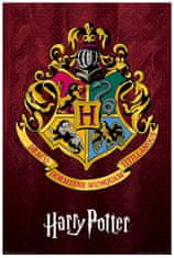 CurePink Plakát Harry Potter: Znak Bradavic (61 x 91,5 cm)