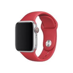 Atonyx Silikonový pásek pro Apple Watch 42/44/45 mm Červená